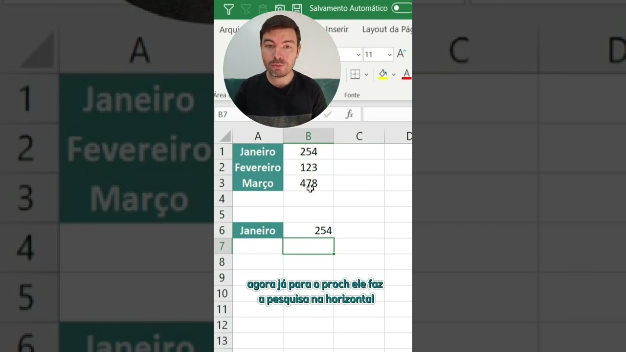 Diferen&ccedil;a entre PROCV e PROCH