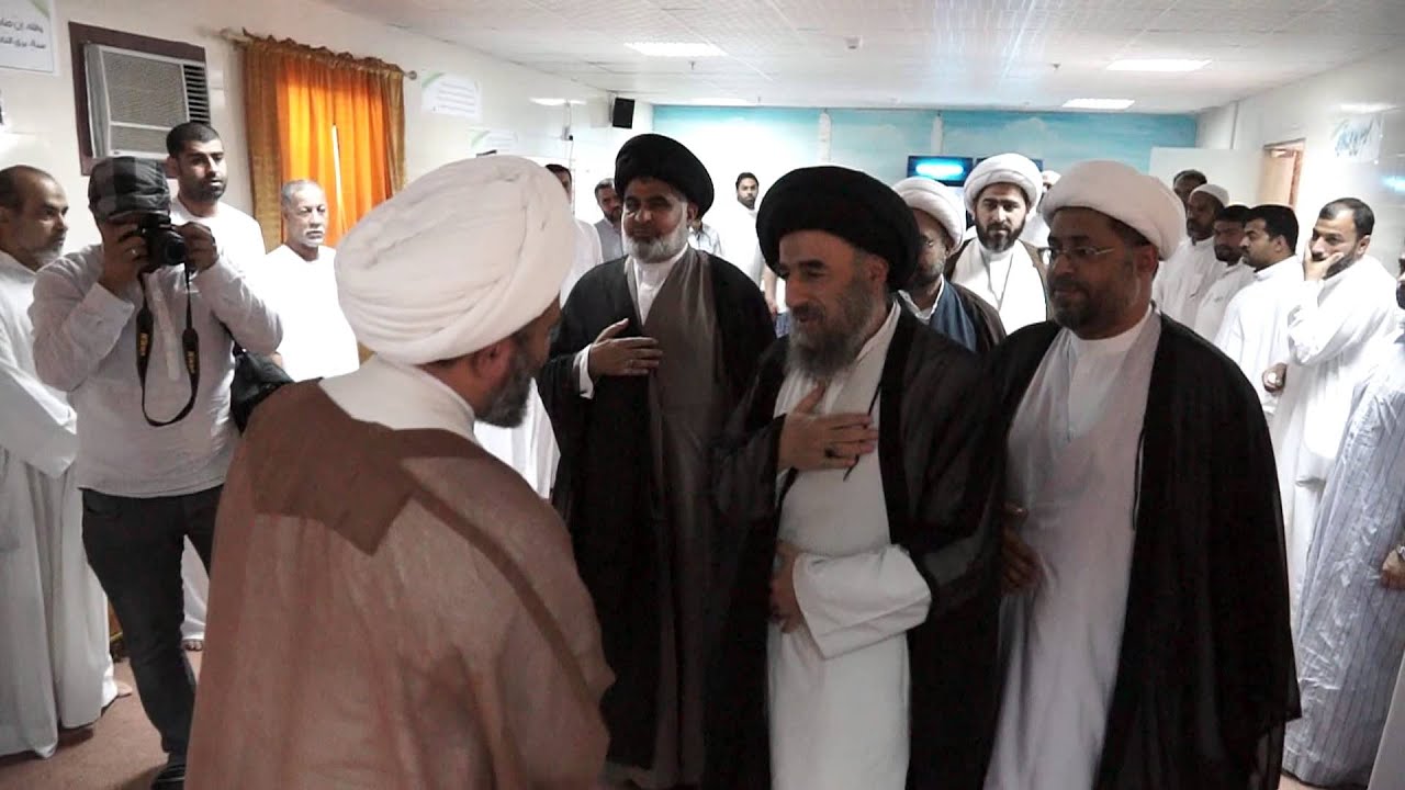 استقبال سماحة آية الله العظمى السيد محمد تقي المدرسي في زيارته لحملة الهداية موسم الحج 1434هـ
