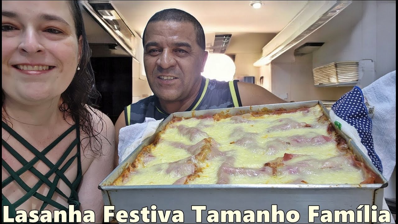 LASANHA FESTIVA TAMANHO FAMÍLIA - FAÇA NAS FESTAS DE FIM DE ANO - CONFRATERNIZAÇÕES - RENDE MUITO