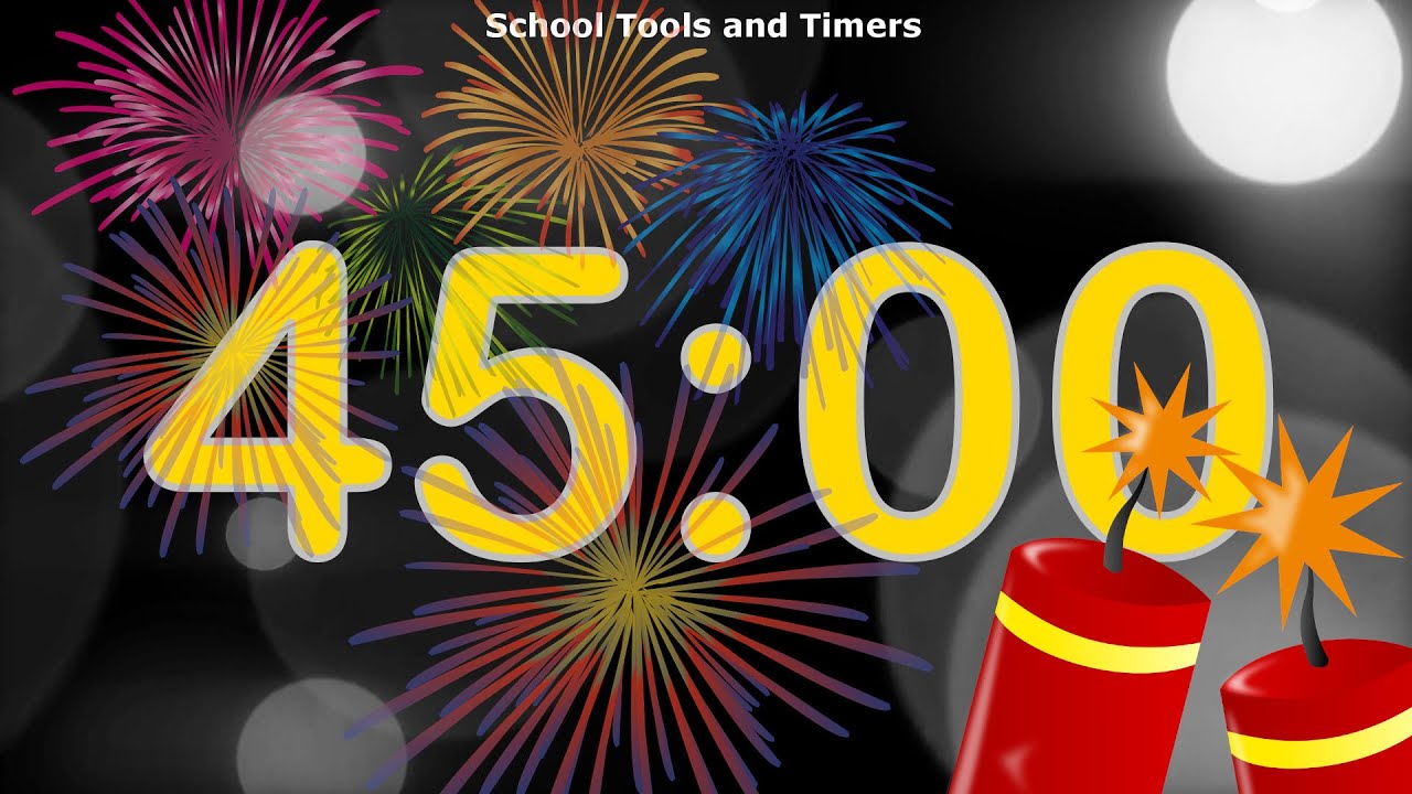 45 Minute Countdown Timer - New Year's Eve! 🎉🧨✨