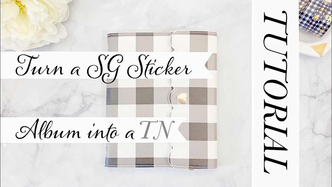 DIY Tutorial - Turn A Simply Gilded Sticker Album into a B6 TN! Detailed Restringing Instructions!