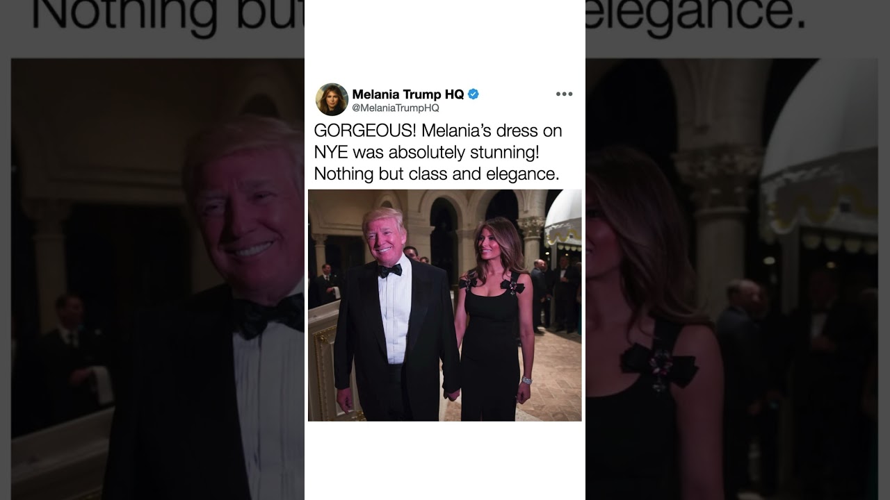 Melania Trump's Stunning New Year's Eve Look Goes Viral ❤️✨