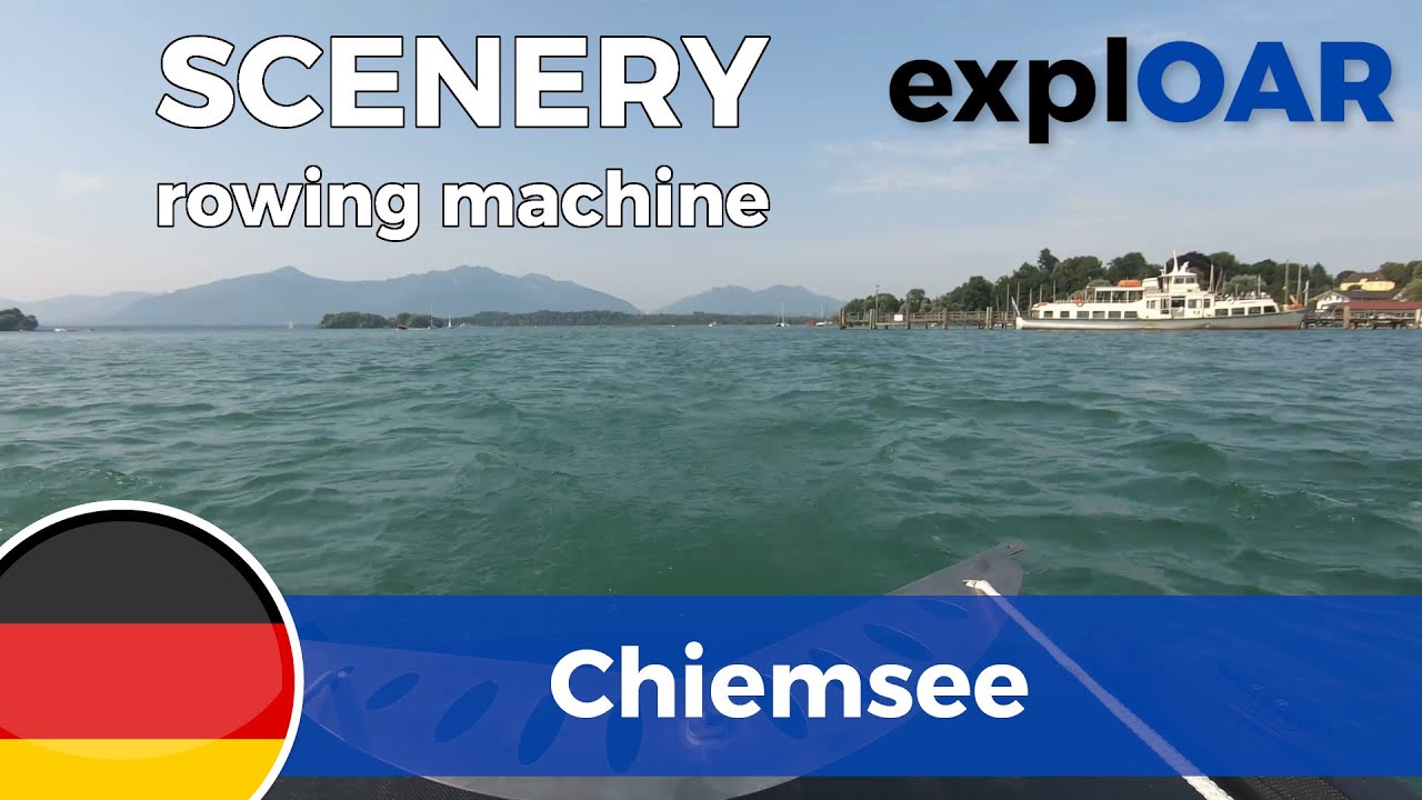 rowing scenery Germany Chiemsee   Prien to Seebruck