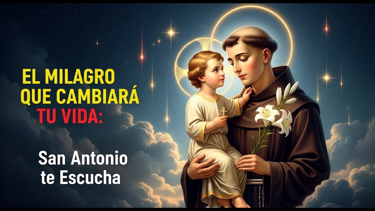 ORACIÓN PODEROSA PARA OBTENER UN MILAGRO URGENTE  de SAN ANTONIO BENDITO
