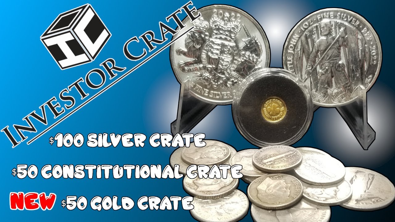 Investor Crate - $50 Gold Crate - $50 Constitutional Crate - $100 Silver Round Crate - 12th Month