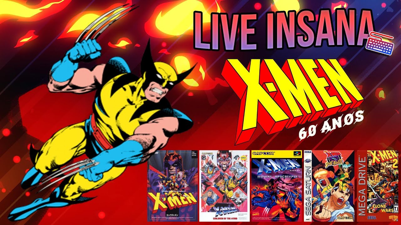 SUPER LIVE X-MEN 60 ANOS, SÓ JOGÃO! + JOJO, FATAL FURY, SUPER SF2, SAMSHO 5 SPECIAL, RIVAL SCHOOLS