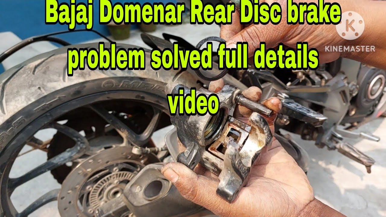 Bajaj Domenar Rear Disc brake problem solved || How to Repair  Rear Disc brake ? full details video