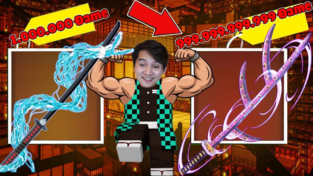MINI GAME : CUỘC THI SỞ HỮU KATANA DIỆT QUỶ VIP ** T GAMING TẬP LUYỆN 100 NGH&Igrave;N TỶ SỨC MẠNH DIỆT QUỶ