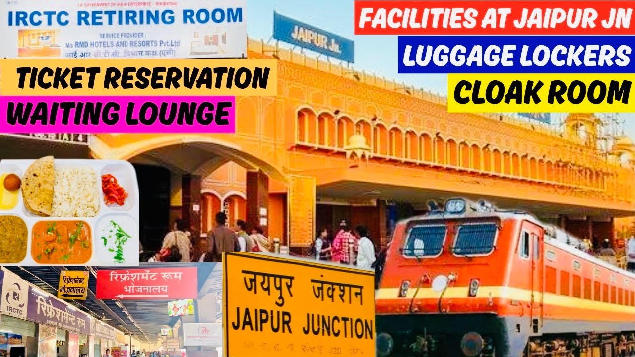Full Tour of Jaipur Junction Railway Station | Cloak Room, Irctc Retiring & Waiting room, Food Stall
