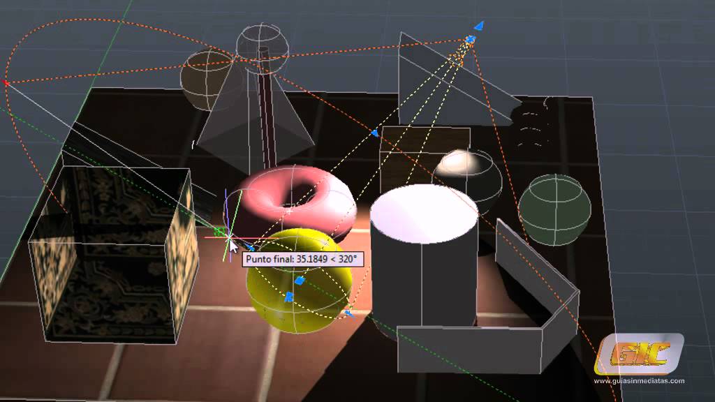 40.2.3-a Autocad 2013. Asignación de Luces a Modelos 3D.