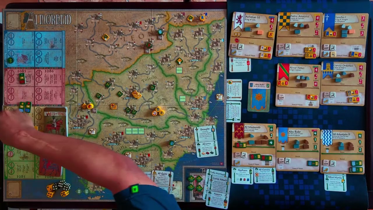 Almoravid: Reconquista and Riposte - Toledo Beset Solo Playthrough | Timelapse