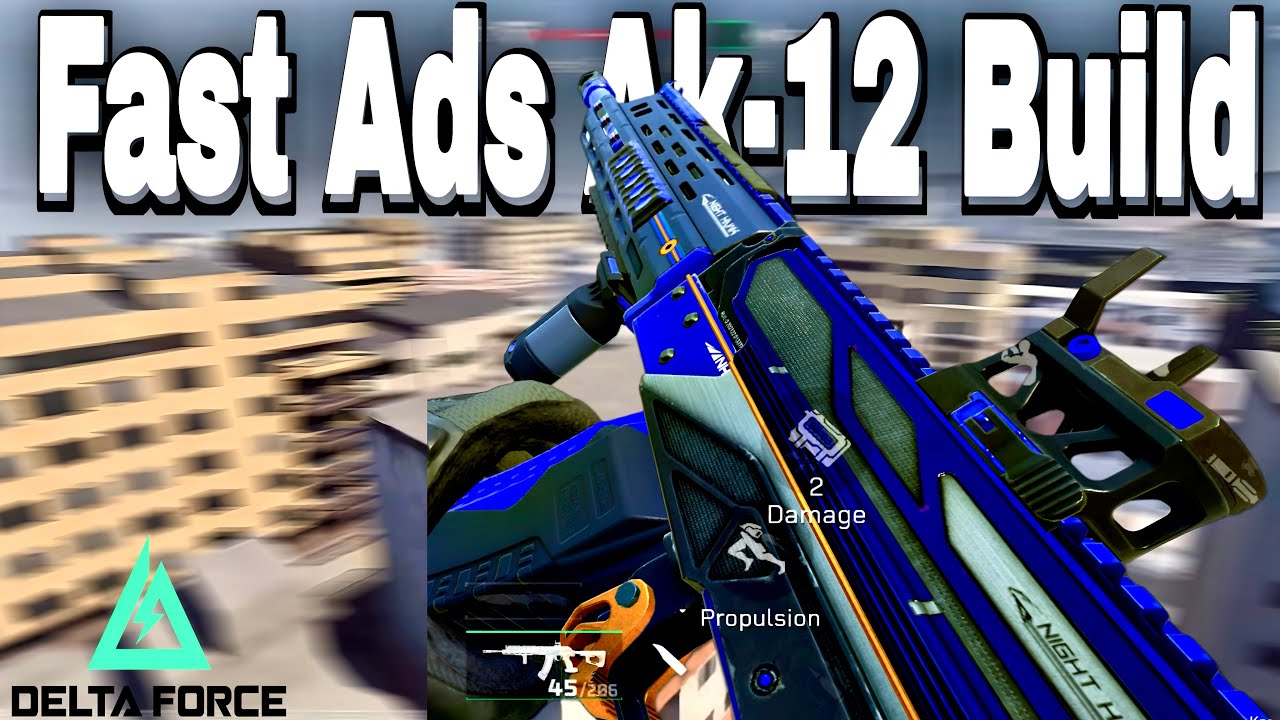 BEST MOVEMENT AK-12 BUILD for Vyron Assault  Speed + Control | Delta Force Mobile 