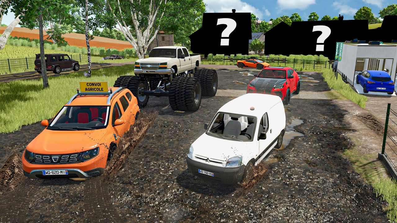 Course dans la BOUE entre Agriculteurs pour Gagner une Ferme Secrète | Farming Simulator 25