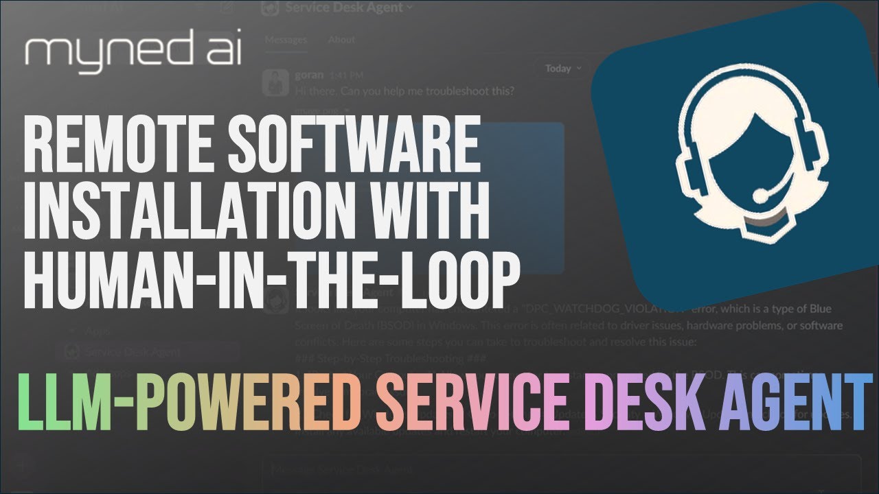 Remote Software Installation with LLM Powered Autonomous Service Desk Agent