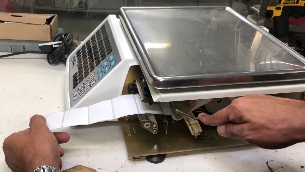 Trocando Rolo Etiqueta balança digital Filizola Platina