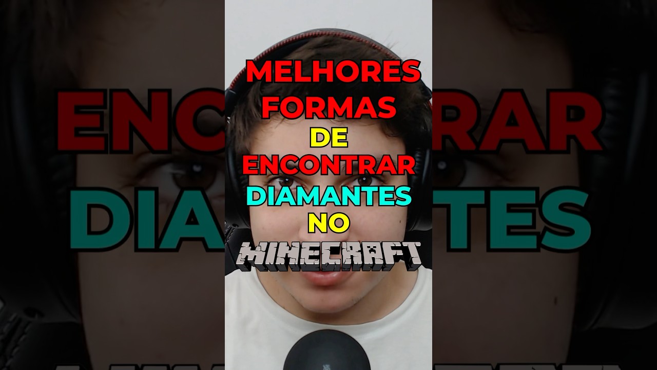 MELHORES FORMAS DE ENCONTRAR DIAMANTE NO MINECRAFT