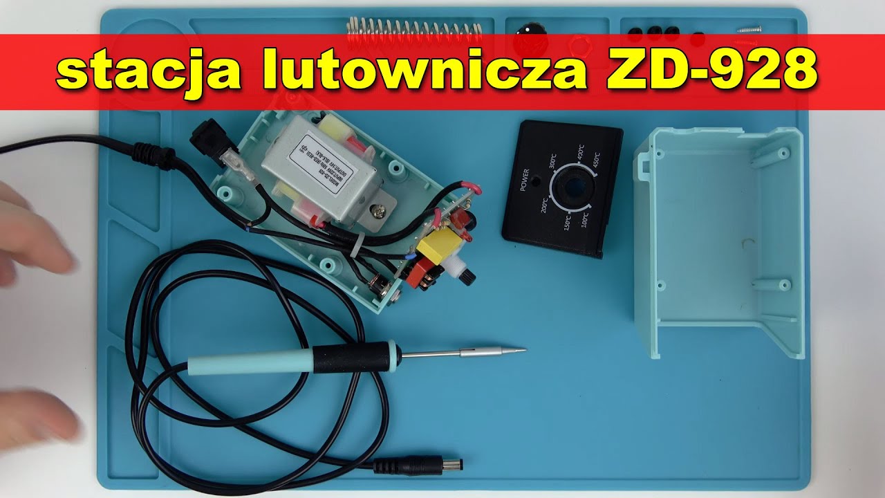 ZD-928 miniaturowa stacja lutownicza - budowa wewnętrzna