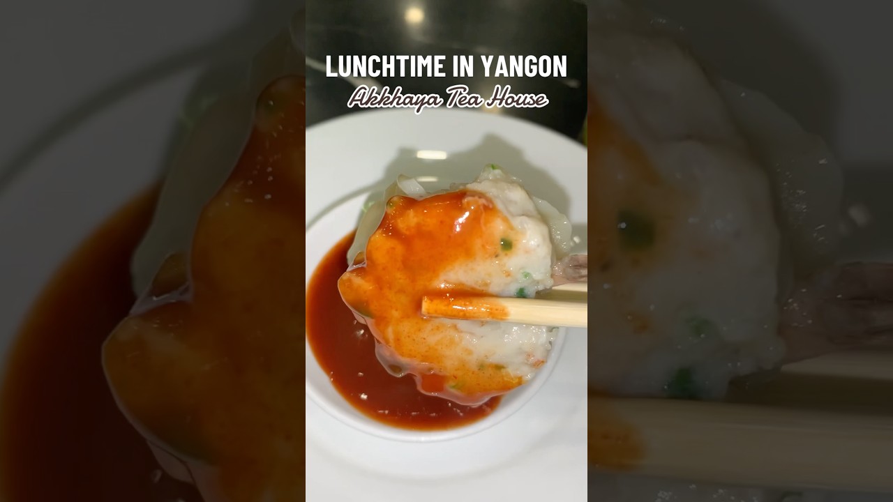 LUNCHTIME IN YANGON 📍 Akkhaya Tea House #lunchtime #yangon #myanmar