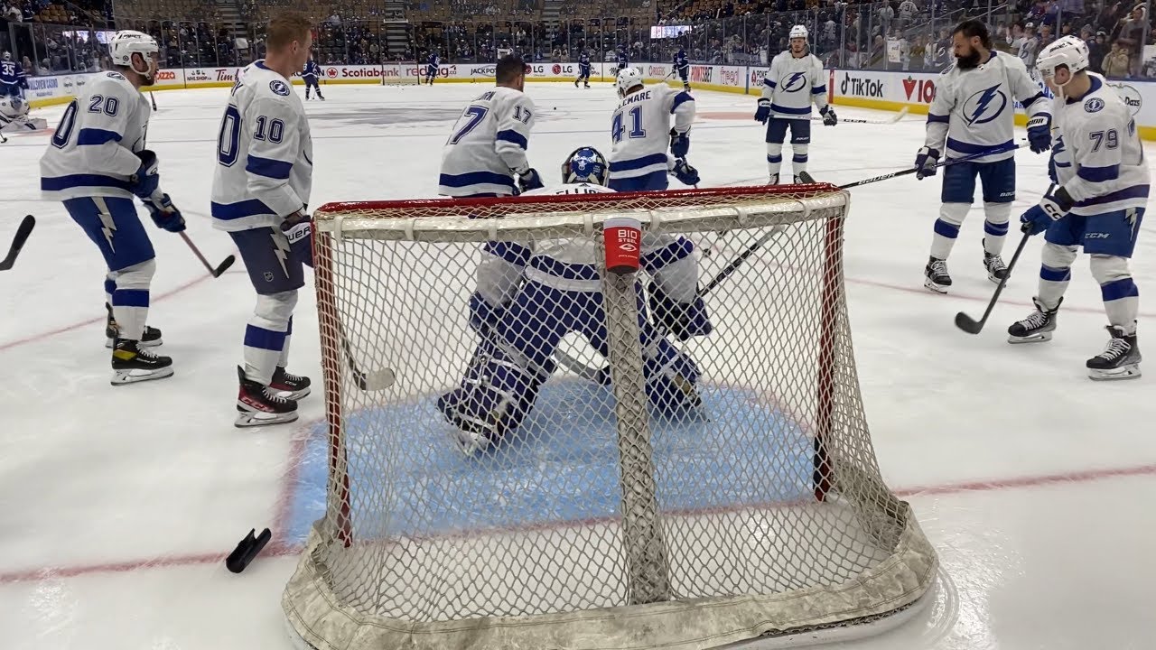 Lighting@Leafs pre-game warm up