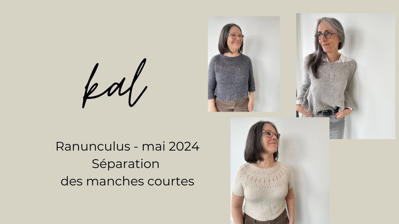 Ranunculus, comment séparer les manches courtes • Pure Laine