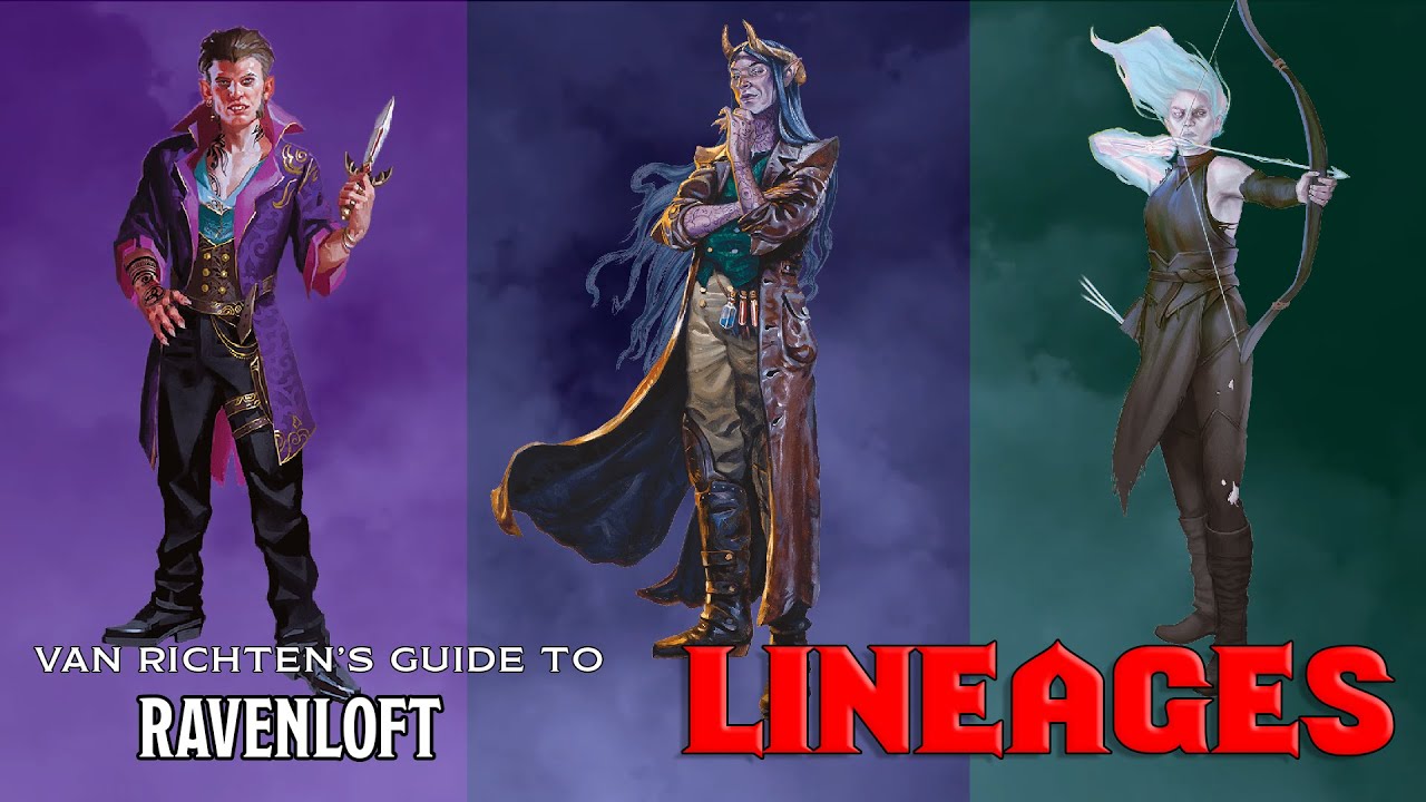 D&D Lineages - Dhampir, Hexblood, and Reborn - Van Richten's Guide to Ravenloft