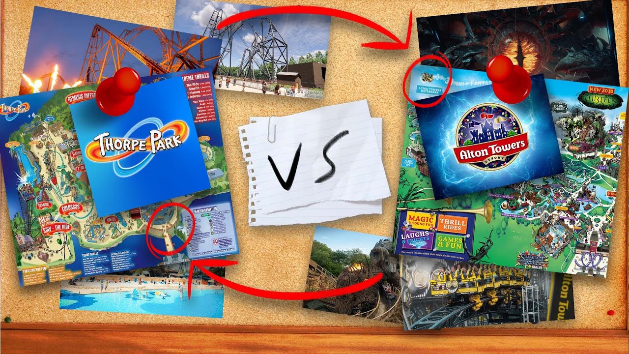 THORPE PARK VS ALTON TOWERS | The ultimate showdown!!
