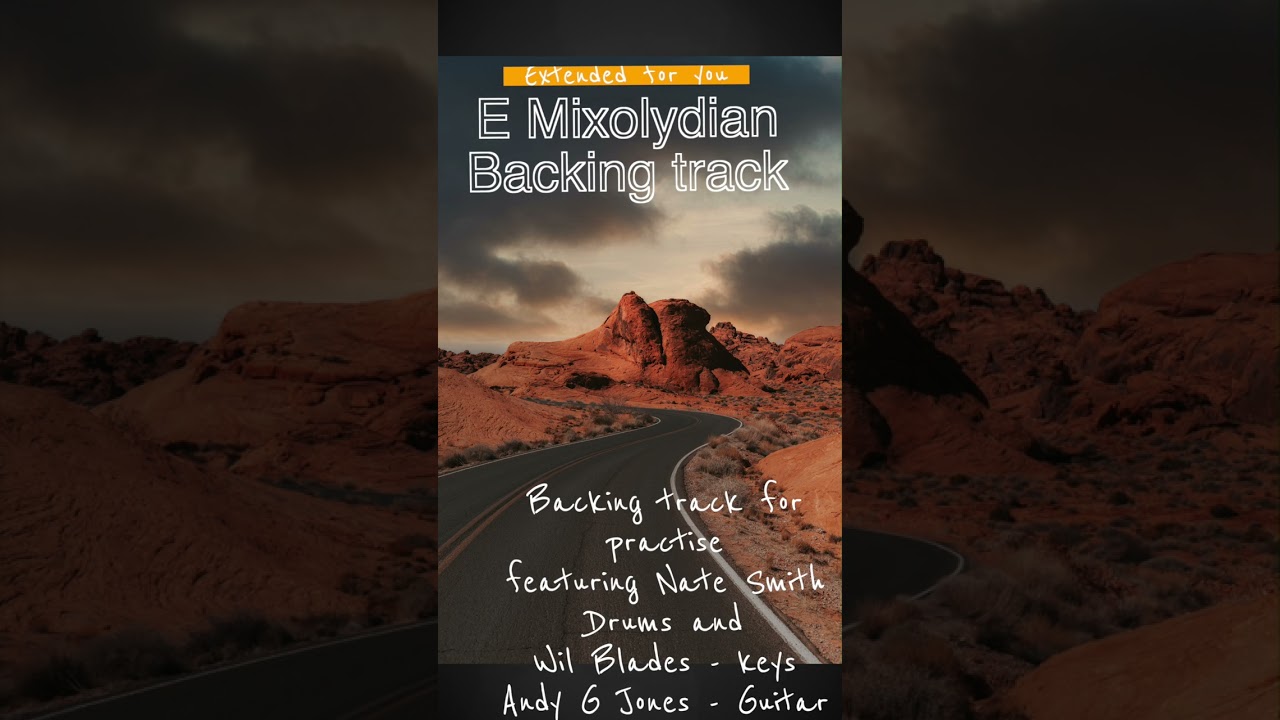 Funky E Mixolydian backing track - 5th mode of A Major. From my Guitar Techniques magazine columns