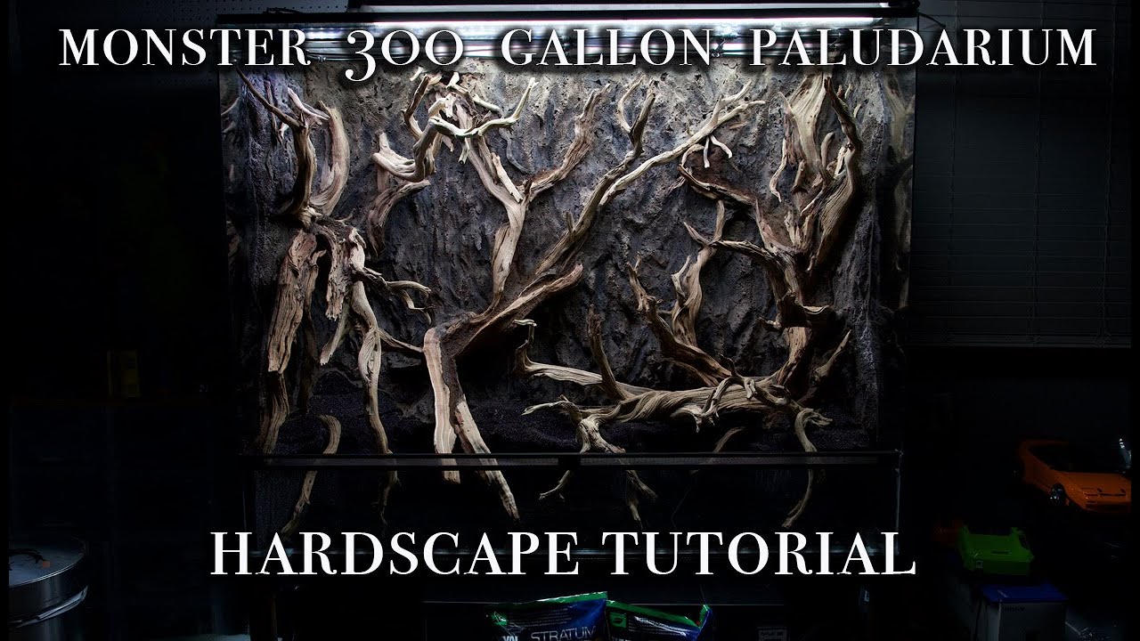 300 GALLON MONSTER PALUDARIUM HARDSCAPE TUTORIAL!