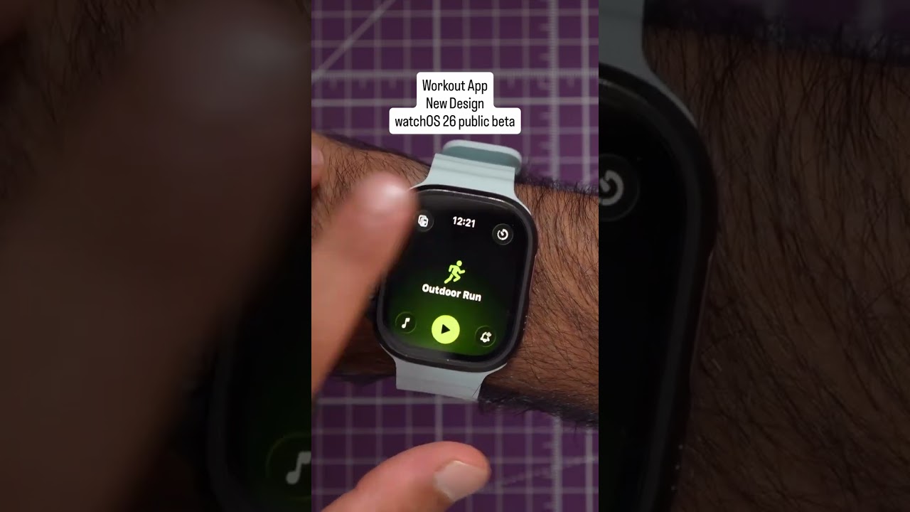 Workout App in watchOS 26 public beta 