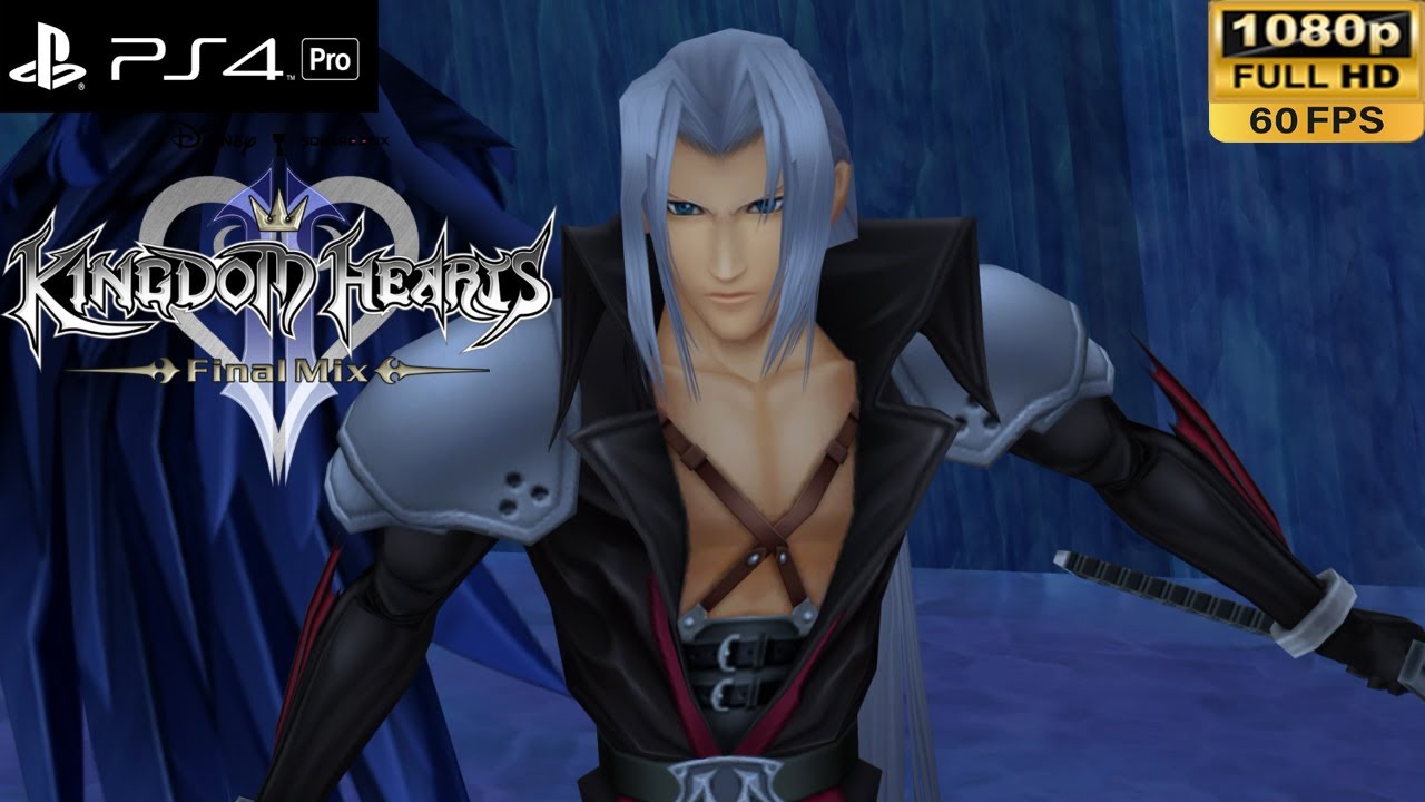 [PS4 Pro 1080p 60 кадров в секунду] Kingdom Hearts 2 Финальный микс Битва с боссом Сефиротом - KH...