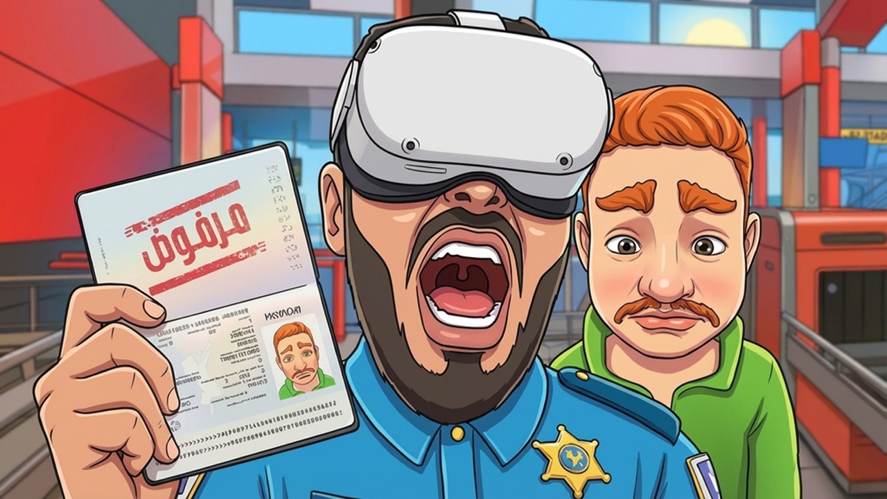 لقيت اشياء خطيرة عند المسافرين في المطار😨✈️ I Am Security VR