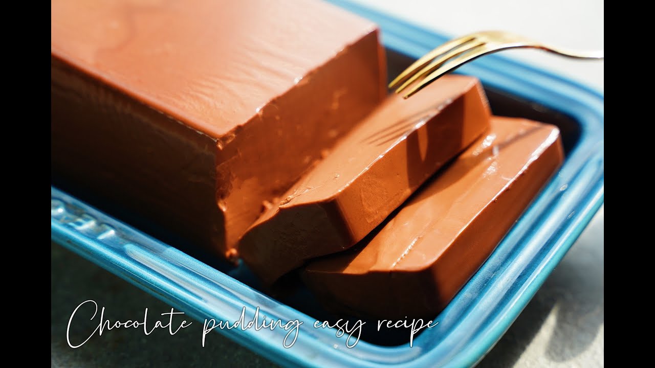 20分鐘食譜!!香濃軟滑牛奶朱古力布丁只需要四種材料！Super yummy Chocolate Pudding only need 4 ingredients & 20 minutes recipe