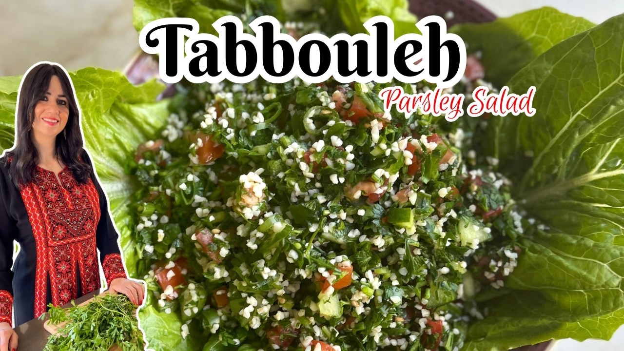 Authentic Tabbouleh Salad - Middle Eastern Parsley Salad