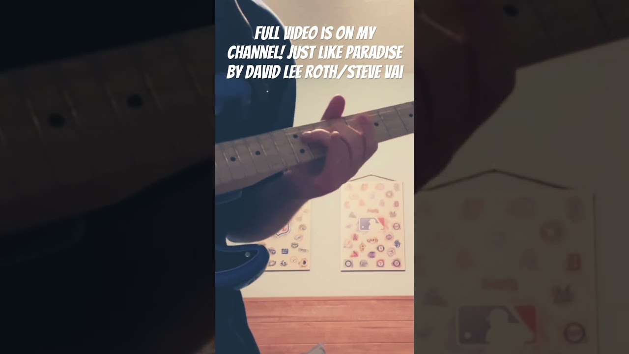 Guitar Solo Cover Of “Just Like Paradise” 