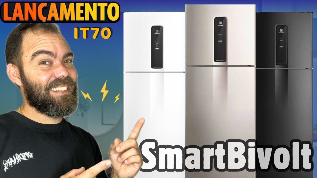 GELADEIRA ELECTROLUX 480 litros INVERTER IT70 Autosense, smartbivolt….