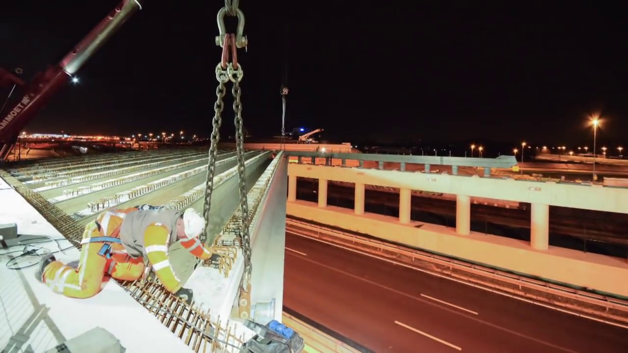Werkzaamheden viaduct A9 Badhoevedorp | Timelapse