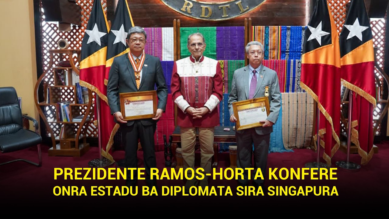PREZIDENTE RAMOS-HORTA KONFERE ONRA ESTADU BA DIPLOMATA SIRA SINGAPURA NIAN