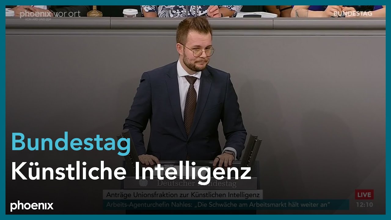 Bundestagsdebatte zur künstlichen Intelligenz als Schlüsseltechnologie am 28.06.24