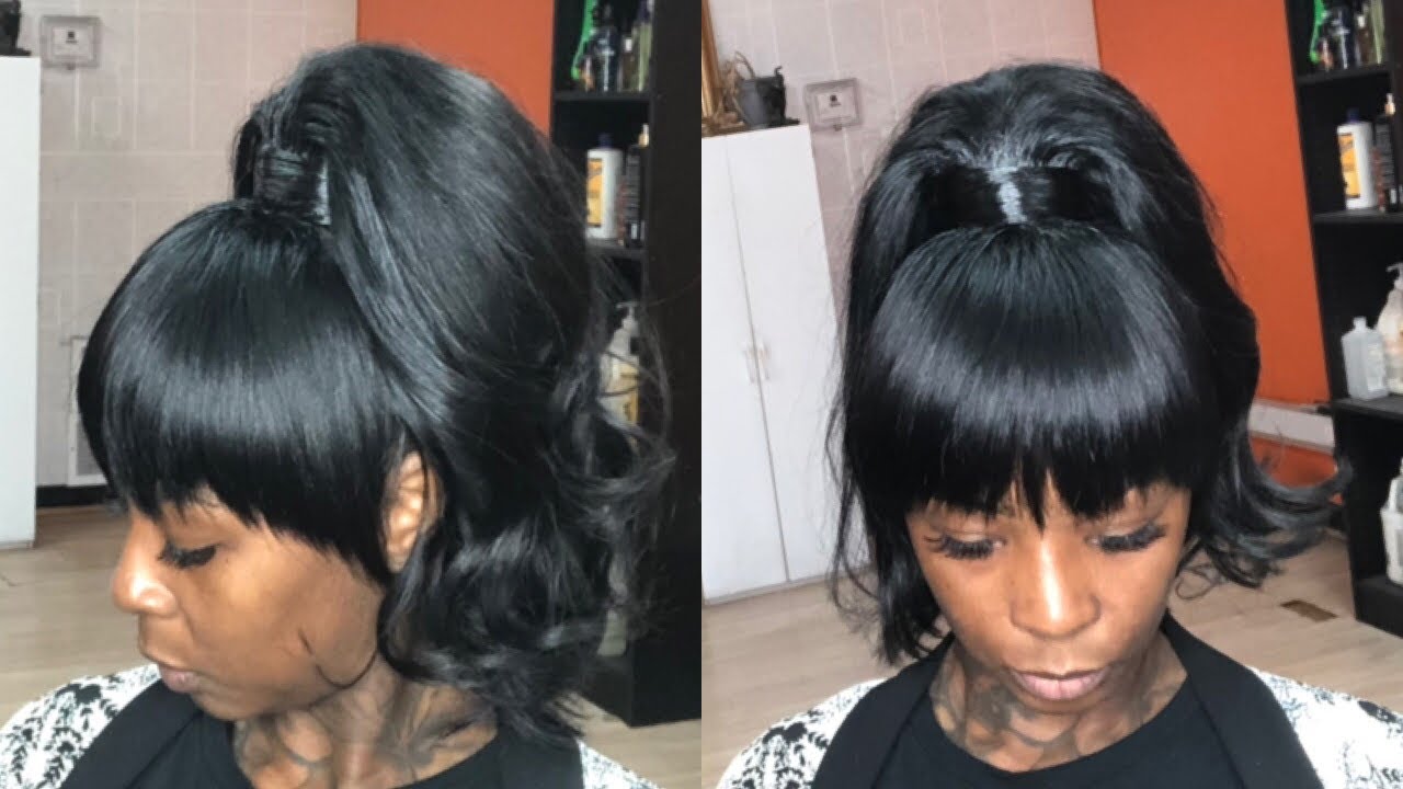 LAYERED PONYTAIL W/ RAZOR CUT BANG | JAYDA CHEAVES INSPIRED