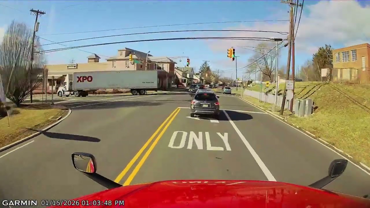 Truck driving in Milford, NJ 1/15/26