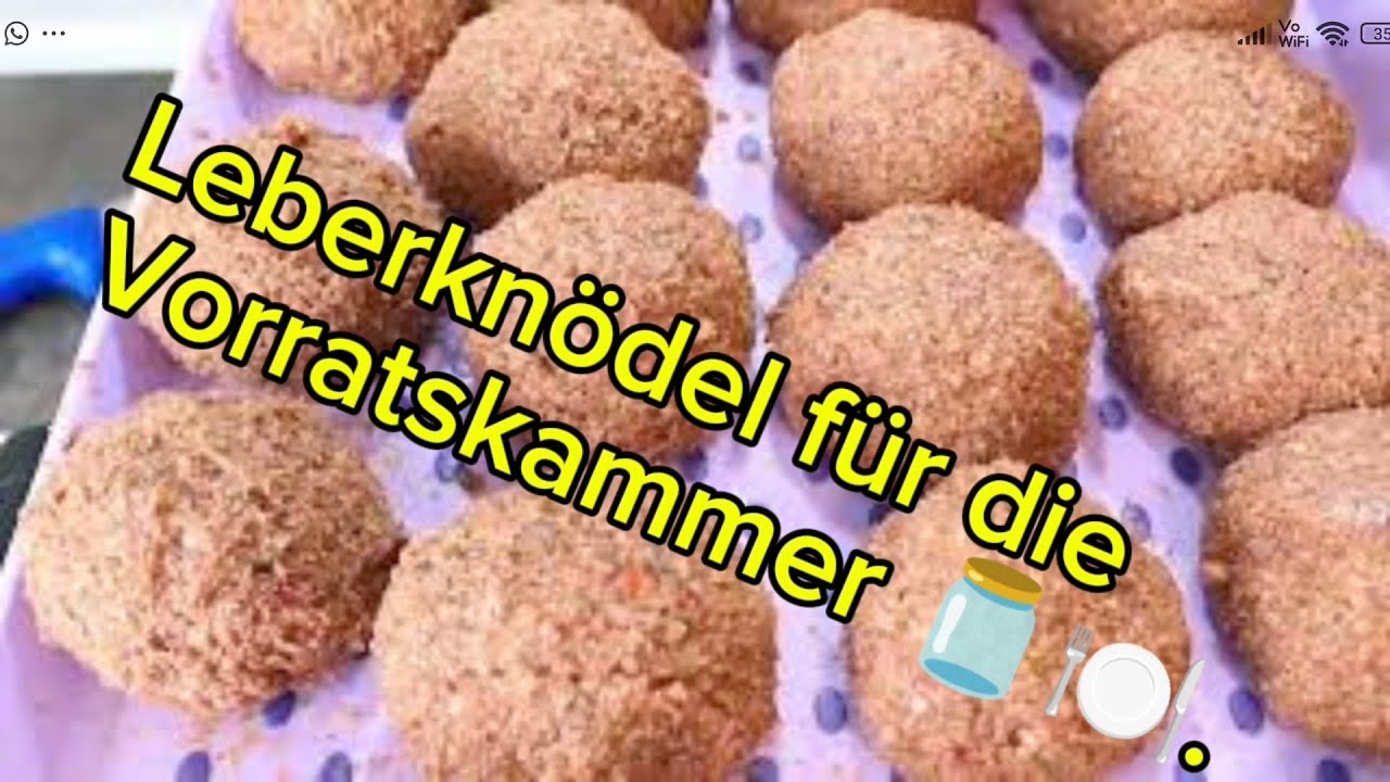 Leberknödel selber machen.