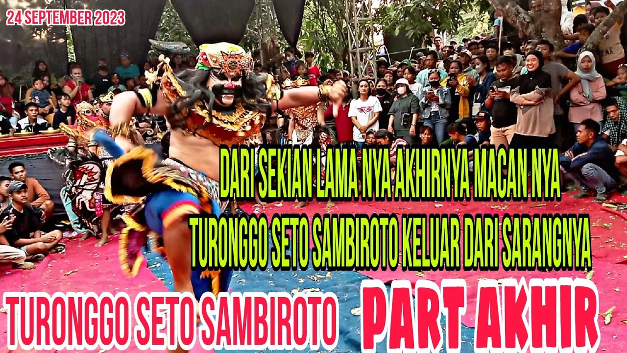 jaran kepang turonggo seto sambiroto/babak akhir/live di dongklopo ngrajek/24 September 2023