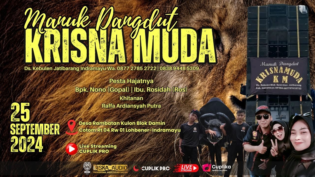 🔴 LIVE MANUK DANGDUT KRISNA MUDA | HAJATNYA BPK. NONO IBU. ROSIDAH | RAMBATAN KULON, 25 SEP 2024
