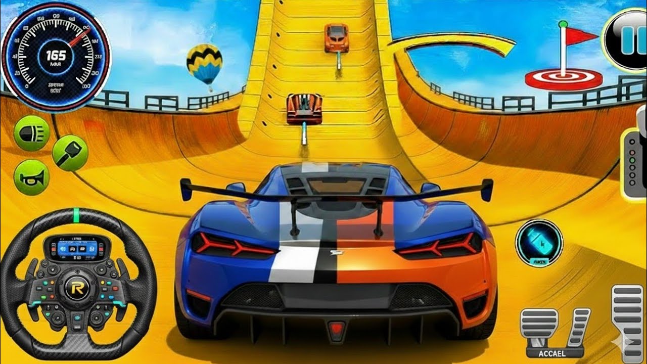 Mega Ramp Monster Car Racing 3D - Extreme Car Stunts - Android Gameplay