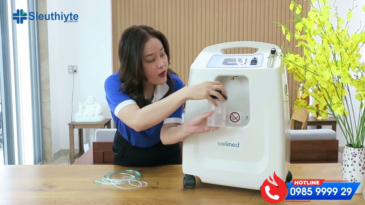 Máy tạo oxy 5 lít Wellmed DO2-5A Series - Có xông mũi | SIÊU THỊ Y TẾ