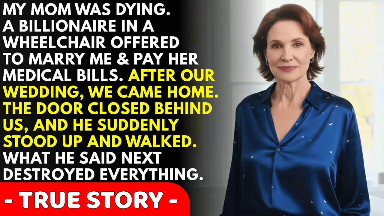 The wheelchair-bound billionaire I married finally stood up the first moment we were alone after...