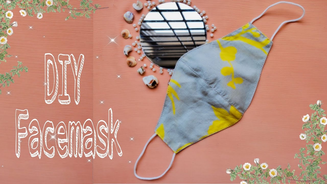 How to make fabric face mask | DIY Easy fabric face mask in just 3 mins