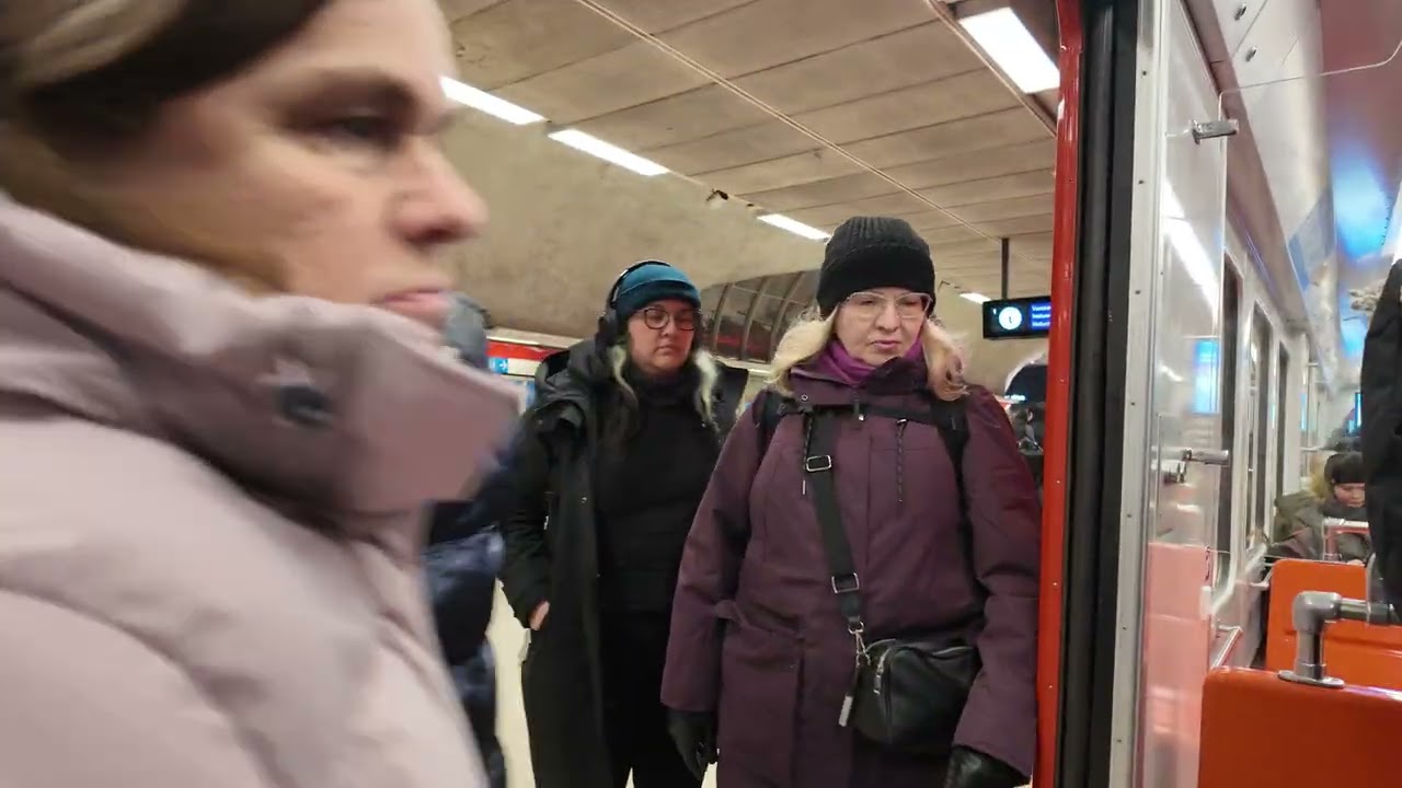 Metro ride in Finland🚶‍♂️❄️🇫🇮