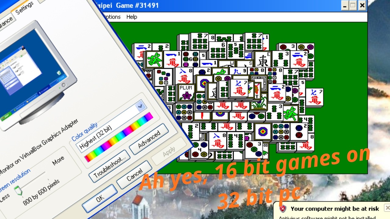 I tried preinstalled Windows XP games (and Microsoft Plus! Games) + MEP games (read in the desc)