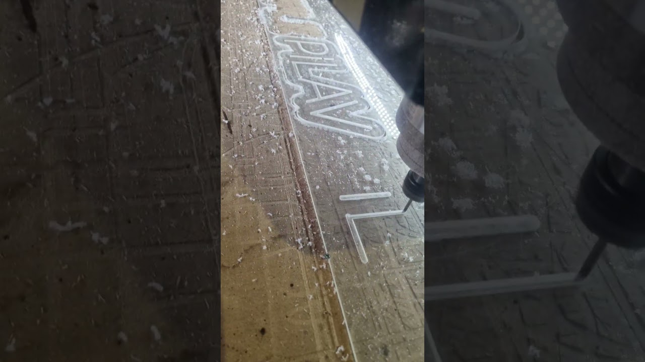 Cnc kesim pleksi #cnc #cncmachine #art #machine #automobile